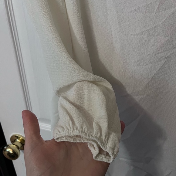 Orange Creek Elegant White Blouse - Picture 2 of 4